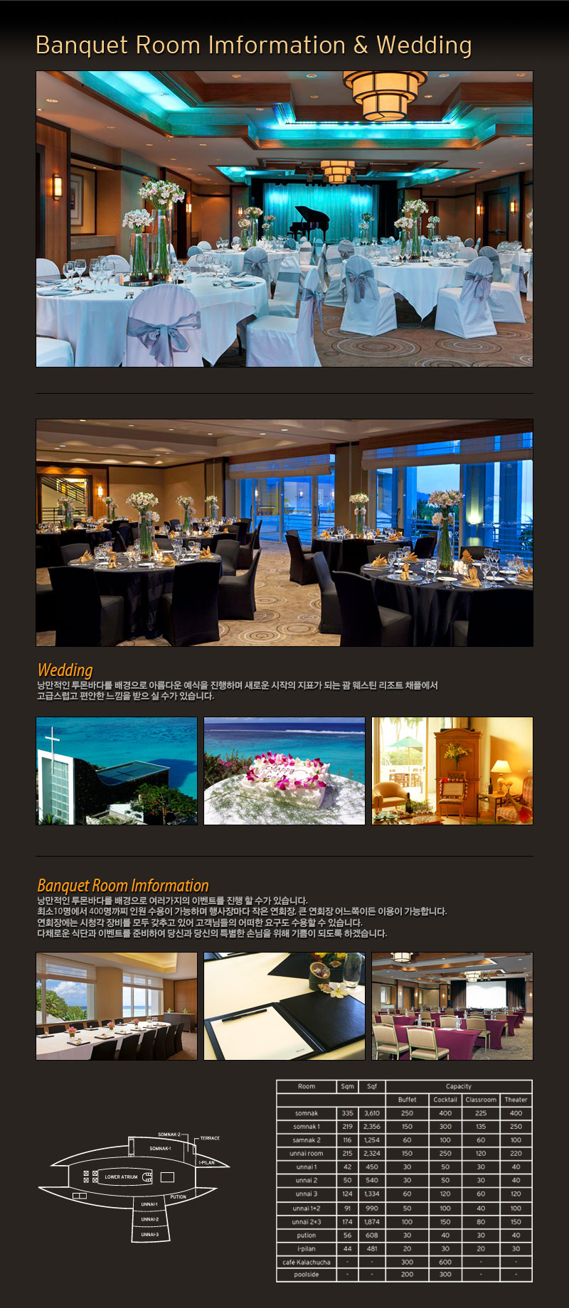 Banquet Room Imformation & Wedding
