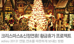 아듀 2013! 크리스마스/신정연휴 휴가 즐기기!