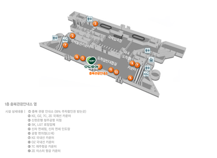 청주공항 미팅장소