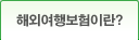 해외여행보험이란?